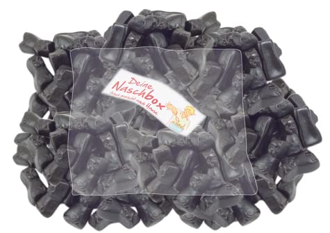 Deine Naschbox - Eukalyptus Menthol Lakritz Kreuze - 1 kg Süßigkeiten Nachfüllbeutel - recyclebar - XL Großpackung - Gelatinefrei von PE ÄM