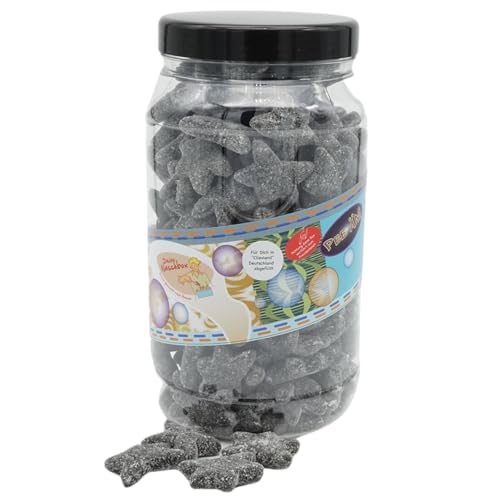 Deine Naschbox | Extra starke Lakritz Seesterne | 2kg Big Pot | XXL Großpackung für Party, Candybar & als Geschenk - Aromatisch würzig - Lakritz von PE ÄM