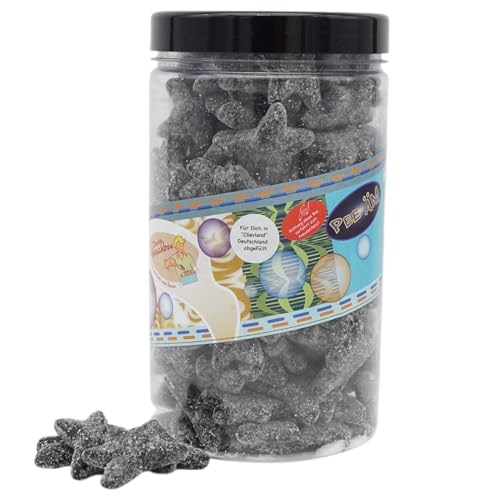 Deine Naschbox | Extra starke Lakritz Seesterne | 1kg Pot | XL Großpackung für Party, Candybar & als Geschenk - Aromatisch würzig - Lakritz Deine Naschbox | Extra starke Lakritz Seesterne | 1kg Pot | XL Großpackung für Party, Candybar & als Geschenk - Aromatisch würzig - Lakritz von PE ÄM