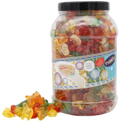 Deine Naschbox | Fruchtgummi-Buchstaben Mix | 2kg Big Pot | XXL Großpackung - Schönes Geschenk zum Schulbeginn - Fruchtiges ABC Deine Naschbox | Fruchtgummi-Buchstaben Mix | 2kg Big Pot | XXL Großpackung - Schönes Geschenk zum Schulbeginn - Fruchtiges ABC von PE ÄM