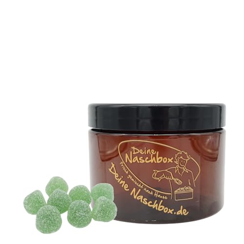 Deine Naschbox | Fruchtgummi Eukalyptus-Menthol-Hütchen | 350g Pot | Pöttchen für Unterwegs, Mitbringsel & Geschenk - Erfrischende Minznote Deine Naschbox | Fruchtgummi Eukalyptus-Menthol-Hütchen | 350g Pot | Pöttchen für Unterwegs, Mitbringsel & Geschenk - Erfrischende Minznote von PE ÄM