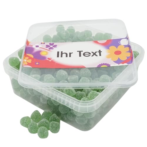 Deine Naschbox | Fruchtgummi Eukalyptus-Menthol-Hütchen | personalisierbar | 1kg Naschbox | XL Großpackung - Motive für viele Gelegenheiten - Geschenk von PE ÄM