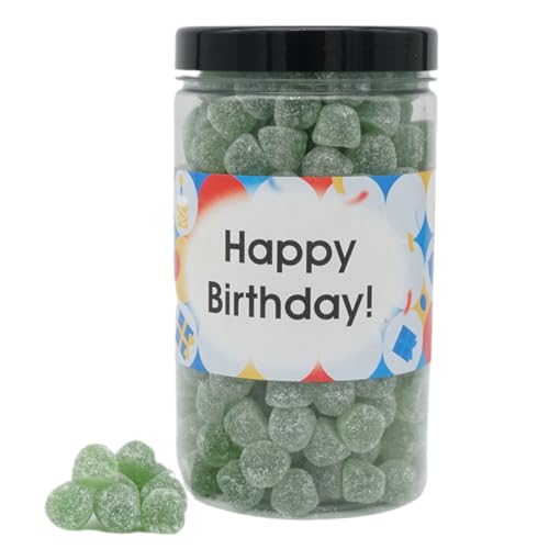 Deine Naschbox | Fruchtgummi Eukalyptus-Menthol-Hütchen | personalisierbar | 1kg Pot | XL Großpackung - Motive für viele Gelegenheiten - Geschenk von PE ÄM