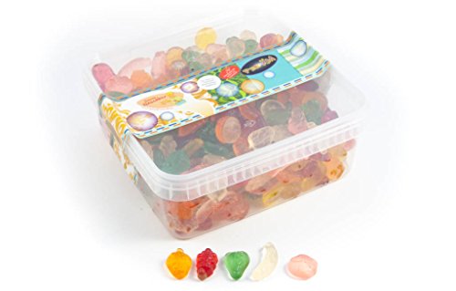 Deine Naschbox - Fruchtgummi Früchte Cocktail - Zuckerfrei - 1 kg Süßigkeiten Box - XL Großpackung von Deine Naschbox