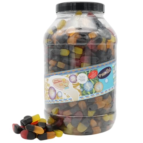 Deine Naschbox | Fruchtgummi Lakritz Duo Gum | 3kg Mega Pot | XXL Großpackung für Party, Candybar & als Geschenk - Two in One - Extra aromatisch Deine Naschbox | Fruchtgummi Lakritz Duo Gum | 3kg Mega Pot | XXL Großpackung für Party, Candybar & als Geschenk - Two in One - Extra aromatisch von PE ÄM