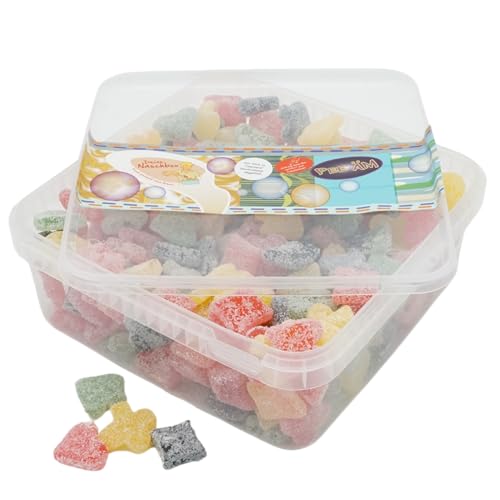 Deine Naschbox - Fruchtgummi Pokermix - Zuckerfrei - 1 kg Süßigkeiten Box - XL Großpackung - Karo, Pik, Kreuz & Herz von Deine Naschbox