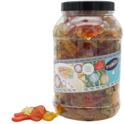 Deine Naschbox | Fruchtgummi Weihnachtsmischung | 2kg Big Pot | XXL Packung Candybar & Geschenk - Stern Glocke Tannenbaum Schnee- & Weihnachtsmann Deine Naschbox | Fruchtgummi Weihnachtsmischung | 2kg Big Pot | XXL Packung Candybar & Geschenk - Stern Glocke Tannenbaum Schnee- & Weihnachtsmann von PE ÄM