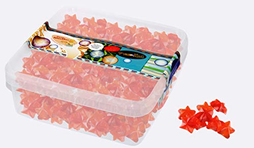 Deine Naschbox | Fruchtgummi Zimt-Glühweinsterne | 1kg Naschbox | XL Großpackung für Party, Candybar & als Geschenk - Weihnachtlich - Würzig - Süß von PE ÄM