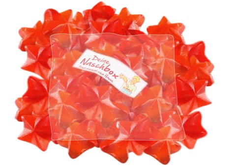 Deine Naschbox | Fruchtgummi Zimt-Glühweinsterne | 500g Nachfüllbeutel | Minimale Verpackung 100% recyclebar - Großpackung - Weihnachtlich - Würzig von PE ÄM
