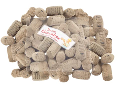 Deine Naschbox - Harte Salmiak Lakritz Taue - Extra Stark - 500 g Süßigkeiten Nachfüllbeutel - recyclebar - Großpackung von Deine Naschbox