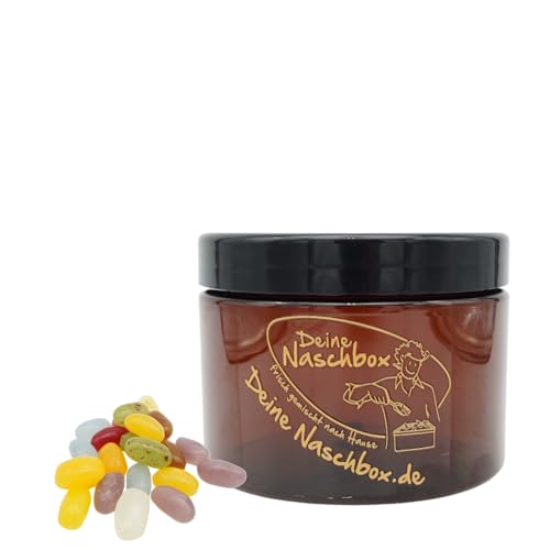 Deine Naschbox | Jelly Beans Mix | 350g Pot | Pöttchen für Unterwegs, Party, Candybar & als Geschenk - Gelatinefrei - Frucht-Mix - Gelee Bohnen Deine Naschbox | Jelly Beans Mix | 350g Pot | Pöttchen für Unterwegs, Party, Candybar & als Geschenk - Gelatinefrei - Frucht-Mix - Gelee Bohnen von PE ÄM