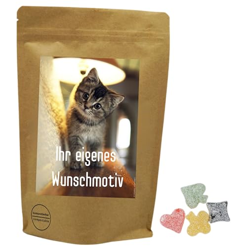 Deine Naschbox | Naschbeutel mit eigenem Motiv | kompostierbar | Größe S | gefüllt mit 150g zuckerfreiem Fruchtgummi Pokermix Deine Naschbox | Naschbeutel mit eigenem Motiv | kompostierbar | Größe S | gefüllt mit 150g zuckerfreiem Fruchtgummi Pokermix von PE ÄM
