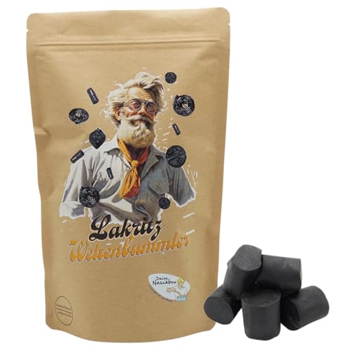 Deine Naschbox | Naschbeutel mit tollen Motiven | kompostierbar | Größe L | gefüllt mit 800g salzigen Lakritz Röllchen - Anis Aroma - Gelatinefrei Deine Naschbox | Naschbeutel mit tollen Motiven | kompostierbar | Größe L | gefüllt mit 800g salzigen Lakritz Röllchen - Anis Aroma - Gelatinefrei von PE ÄM