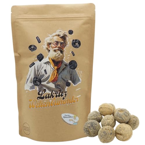 Deine Naschbox | Naschbeutel mit tollen Motiven | kompostierbar | Größe L | gefüllt mit 800g würzigen harten Salmiak Lakritz Bällen - Gelatinefrei Deine Naschbox | Naschbeutel mit tollen Motiven | kompostierbar | Größe L | gefüllt mit 800g würzigen harten Salmiak Lakritz Bällen - Gelatinefrei von PE ÄM