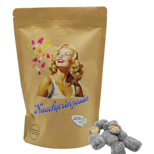 Deine Naschbox | Naschbeutel mit tollen Motiven | kompostierbar | Größe M | gefüllt mit 450g gezuckerten Salmiak Lakritz Trüffeln - Gelatinefrei Deine Naschbox | Naschbeutel mit tollen Motiven | kompostierbar | Größe M | gefüllt mit 450g gezuckerten Salmiak Lakritz Trüffeln - Gelatinefrei von PE ÄM