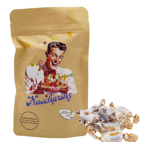 Deine Naschbox | Naschbeutel mit tollen Motiven | kompostierbar | Größe S | gefüllt mit 100g saftigen zuckerfreien Caribbean Creme Toffee Bonbon Deine Naschbox | Naschbeutel mit tollen Motiven | kompostierbar | Größe S | gefüllt mit 100g saftigen zuckerfreien Caribbean Creme Toffee Bonbon von PE ÄM
