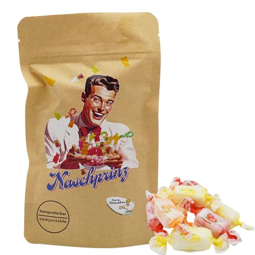 Deine Naschbox | Naschbeutel mit tollen Motiven | kompostierbar | Größe S | gefüllt mit 100g saftigen zuckerfreien Fruchtsaft-Toffee - Kaubonbons Deine Naschbox | Naschbeutel mit tollen Motiven | kompostierbar | Größe S | gefüllt mit 100g saftigen zuckerfreien Fruchtsaft-Toffee - Kaubonbons von PE ÄM