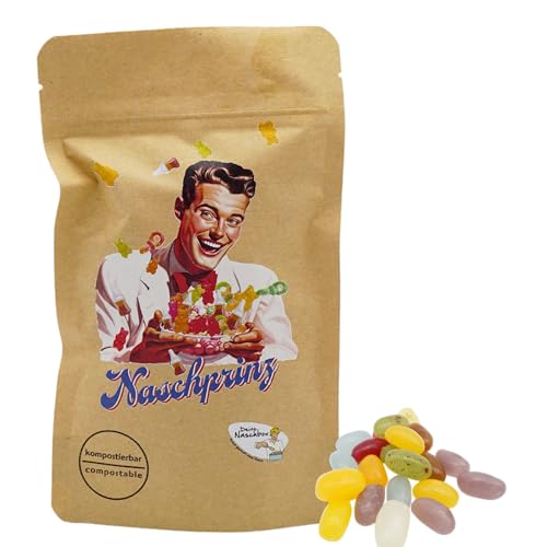 Deine Naschbox | Naschbeutel mit tollen Motiven | kompostierbar | Größe S | gefüllt mit 150g Jelly Beans Mix - Gelatinefrei - Frucht-Mix - Gelee Deine Naschbox | Naschbeutel mit tollen Motiven | kompostierbar | Größe S | gefüllt mit 150g Jelly Beans Mix - Gelatinefrei - Frucht-Mix - Gelee von PE ÄM