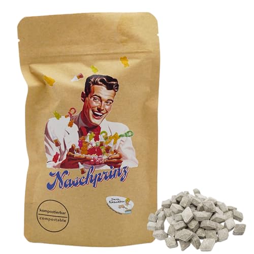 Deine Naschbox | Naschbeutel mit tollen Motiven | kompostierbar | Größe S | gefüllt mit 150g Salmiak Lakritz Diamanten - Würzig - Aromatisch Deine Naschbox | Naschbeutel mit tollen Motiven | kompostierbar | Größe S | gefüllt mit 150g Salmiak Lakritz Diamanten - Würzig - Aromatisch von PE ÄM