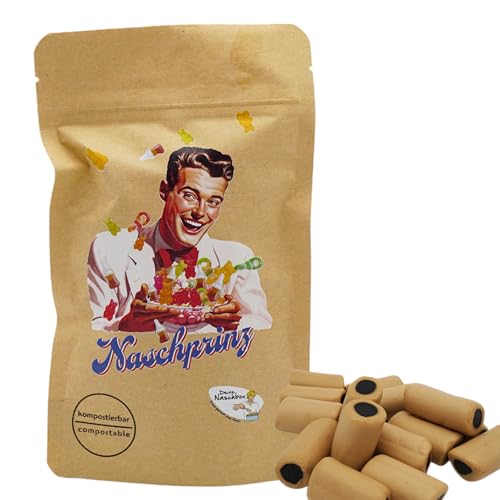 Deine Naschbox | Naschbeutel mit tollen Motiven | kompostierbar | Größe S | gefüllt mit 150g aromatischen Karamell Lakritz Rocks - Süßlakritzkonfekt Deine Naschbox | Naschbeutel mit tollen Motiven | kompostierbar | Größe S | gefüllt mit 150g aromatischen Karamell Lakritz Rocks - Süßlakritzkonfekt von PE ÄM