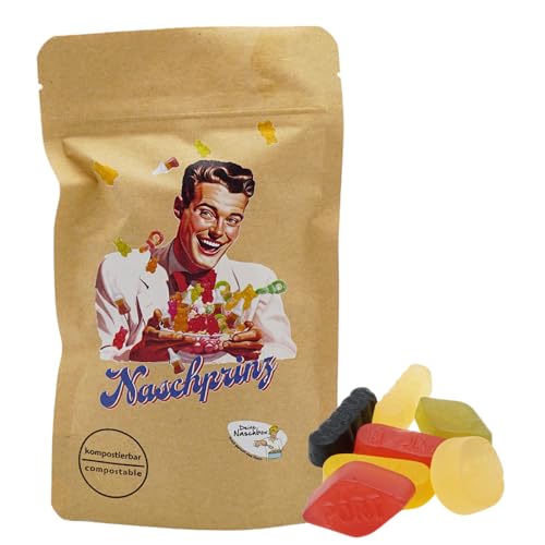 Deine Naschbox | Naschbeutel mit tollen Motiven | kompostierbar | Größe S | gefüllt mit 150g englischem Weingummi - Fruchtig Bissfest & Saftig Deine Naschbox | Naschbeutel mit tollen Motiven | kompostierbar | Größe S | gefüllt mit 150g englischem Weingummi - Fruchtig Bissfest & Saftig von PE ÄM