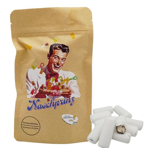 Deine Naschbox | Naschbeutel mit tollen Motiven | kompostierbar | Größe S | gefüllt mit 150g würzigen Anis-Lakritz-Stäbchen - Kreide Look - Schulstart Deine Naschbox | Naschbeutel mit tollen Motiven | kompostierbar | Größe S | gefüllt mit 150g würzigen Anis-Lakritz-Stäbchen - Kreide Look - Schulstart von PE ÄM