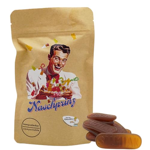 Deine Naschbox | Naschbeutel mit tollen Motiven | kompostierbar | Größe S | gefüllt mit 150g würzigen Salmiak Lakritz Zungen - Fest & Aromatisch Deine Naschbox | Naschbeutel mit tollen Motiven | kompostierbar | Größe S | gefüllt mit 150g würzigen Salmiak Lakritz Zungen - Fest & Aromatisch von PE ÄM
