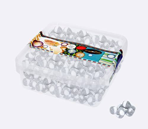 Deine Naschbox | Salmiak Bonbon Kugeln | 1kg Naschbox | XL Großpackung für Party, Candybar & als Geschenk - Gelatinefrei - Salmiakpulver Füllung von PE ÄM