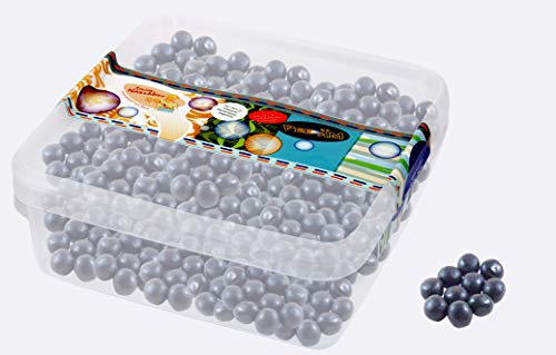 Deine Naschbox | Salmiak Lakritz Rondos | 1kg Naschbox | XL Großpackung für Party, Candybar & als Geschenk - Knackige Kugeln mit Salmiakpaste von PE ÄM