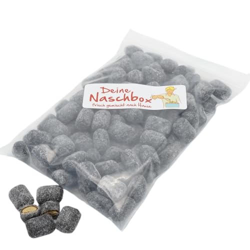 Deine Naschbox - Salmiak Lakritz Trüffeln - Salzlakritz - Konfektfüllung - 500 g Süßigkeiten Nachfüllbeutel - recyclebar - Großpackung Deine Naschbox - Salmiak Lakritz Trüffeln - Salzlakritz - Konfektfüllung - 500 g Süßigkeiten Nachfüllbeutel - recyclebar - Großpackung von Deine Naschbox