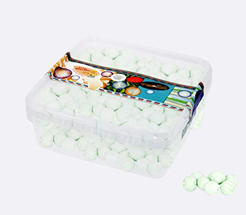 Deine Naschbox | Saure Apfel Bonbon Kugeln | 1kg Naschbox | XL Großpackung für Party, Candybar & als Geschenk - Gelatinefrei - Brausefüllung von PE ÄM