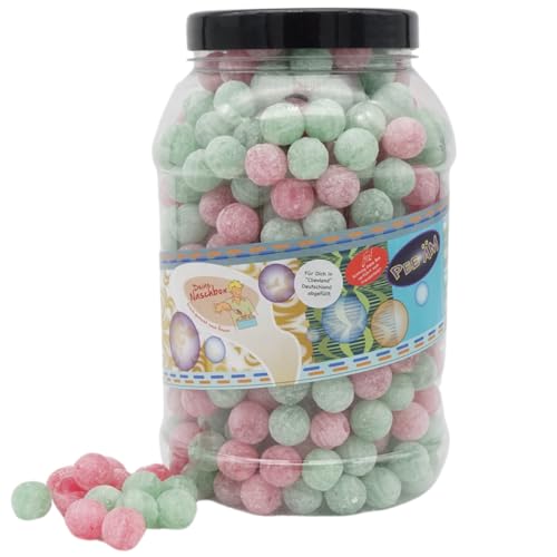 Deine Naschbox | Saure Bonbon Kugeln | 2kg Big Pot | XXL Großpackung für Party, Candybar & als Geschenk - 2 Sorten Mix - Erdbeere & Apfel Deine Naschbox | Saure Bonbon Kugeln | 2kg Big Pot | XXL Großpackung für Party, Candybar & als Geschenk - 2 Sorten Mix - Erdbeere & Apfel von PE ÄM