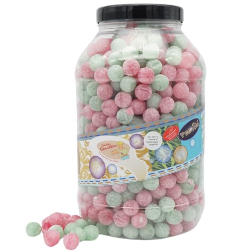 Deine Naschbox | Saure Bonbon Kugeln | 3kg Mega Pot | XXL Großpackung für Party, Candybar & als Geschenk - 2 Sorten Mix - Erdbeere & Apfel Deine Naschbox | Saure Bonbon Kugeln | 3kg Mega Pot | XXL Großpackung für Party, Candybar & als Geschenk - 2 Sorten Mix - Erdbeere & Apfel von PE ÄM