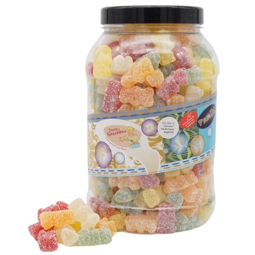 Deine Naschbox | Saure Fruchtgummi Bären | 2kg Big Pot | XXL Großpackung für Party, Candybar & als Geschenk - Saftig prickelnder Naschspaß Deine Naschbox | Saure Fruchtgummi Bären | 2kg Big Pot | XXL Großpackung für Party, Candybar & als Geschenk - Saftig prickelnder Naschspaß von PE ÄM