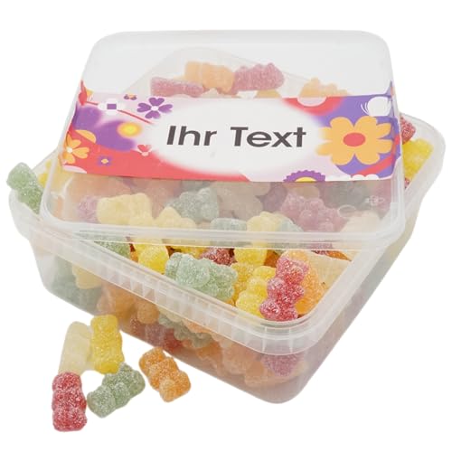Deine Naschbox | Saure Fruchtgummi Bären| personalisierbar | 1kg Naschbox | XL Großpackung - Motive für viele Gelegenheiten - Geschenk von PE ÄM