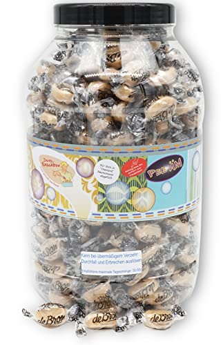 Deine Naschbox | Zuckerfreie Buttercreme Bonbons | 1,5kg Big Pot | XXL Großpackung für Party, Candybar & als Geschenk - Butter Toffee Geschmack von PE ÄM