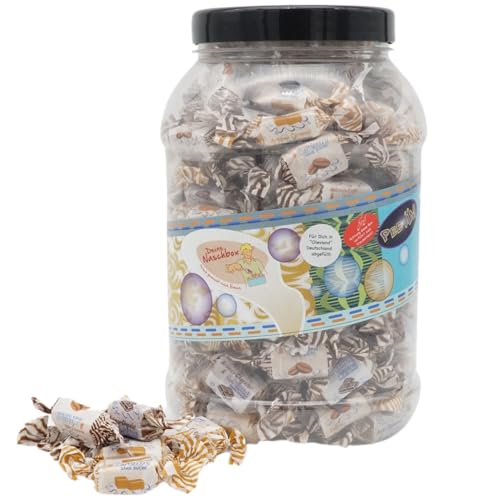Deine Naschbox | Zuckerfreie Caribbean Creme Toffee Bonbon | 1kg Big Pot | XXL Packung - Kaubonbons - 3er Mix - Karamell-, Schokolade- & Kaffeesahne Deine Naschbox | Zuckerfreie Caribbean Creme Toffee Bonbon | 1kg Big Pot | XXL Packung - Kaubonbons - 3er Mix - Karamell-, Schokolade- & Kaffeesahne von PE ÄM