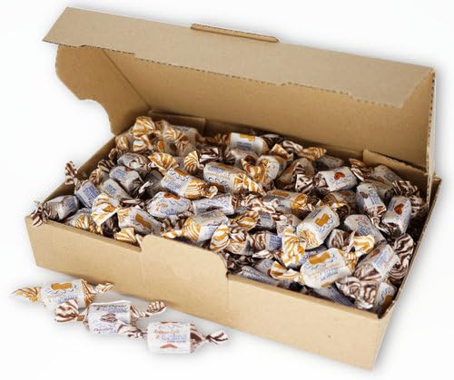 Deine Naschbox | Zuckerfreie Caribbean Creme Toffees | 500g lose im Karton | XL Pack - Karamell Schoko & Kaffeesahne - ohne zusätzliche Umverpackung von PE ÄM