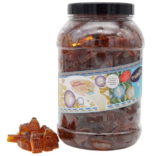 Deine Naschbox | Zuckerfreie Fruchtgummi Colafläschen - Neue Rezeptur | 2kg Big Pot | XXL Großpackung für Party, Candybar & als Geschenk - Aromatisch Deine Naschbox | Zuckerfreie Fruchtgummi Colafläschen - Neue Rezeptur | 2kg Big Pot | XXL Großpackung für Party, Candybar & als Geschenk - Aromatisch von PE ÄM