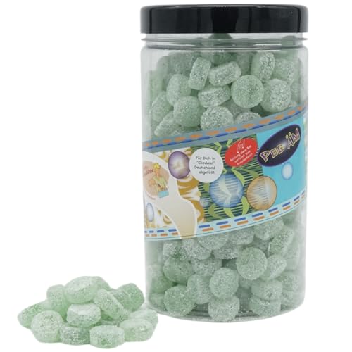 Deine Naschbox | Zuckerfreie Fruchtgummi Eukamints | 1kg Pot | XL Großpackung für Party, Candybar & als Geschenk - Eukalyptus Menthol Drops von PE ÄM