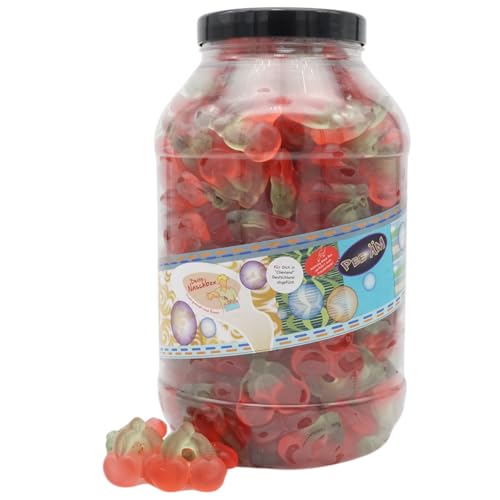 Deine Naschbox | Zuckerfreie Fruchtgummi Kirschen | 3kg Mega Pot | XXL Großpackung für Party, Candybar & als Geschenk - Saftig, fruchtig & süß Deine Naschbox | Zuckerfreie Fruchtgummi Kirschen | 3kg Mega Pot | XXL Großpackung für Party, Candybar & als Geschenk - Saftig, fruchtig & süß von PE ÄM