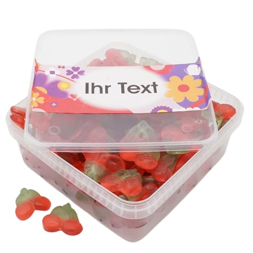 Deine Naschbox | Zuckerfreie Fruchtgummi Kirschen | Personalisierbar | 1kg Naschbox | XL Großpackung - Motive für viele Gelegenheiten - Geschenk Deine Naschbox | Zuckerfreie Fruchtgummi Kirschen | Personalisierbar | 1kg Naschbox | XL Großpackung - Motive für viele Gelegenheiten - Geschenk von PE ÄM
