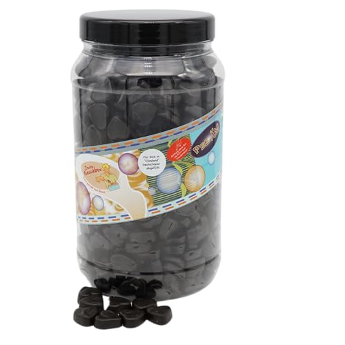Deine Naschbox | Zuckerfreie Salzlakritz Herzen | 2kg Big Pot | XXL Großpackung für Party, Candybar & als Geschenk - Aromatisch würzig - Lakritz Deine Naschbox | Zuckerfreie Salzlakritz Herzen | 2kg Big Pot | XXL Großpackung für Party, Candybar & als Geschenk - Aromatisch würzig - Lakritz von PE ÄM
