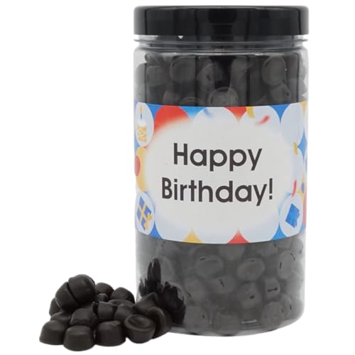 Deine Naschbox | Zuckerfreie Süße Lakritz Drops | personalisierbar | 1kg Pot | XL Großpackung - Motive für viele Gelegenheiten - Geschenk von PE ÄM