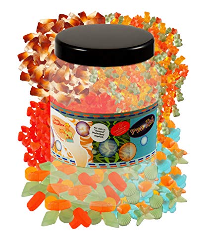 Deine Naschbox | Zuckerfreier Frucht & Weingummi Mix | 3kg Big Pot | XL Großpackung - 5 Sorten - für Party, Candybar & als Geschenk - Cola - Frucht von PE ÄM