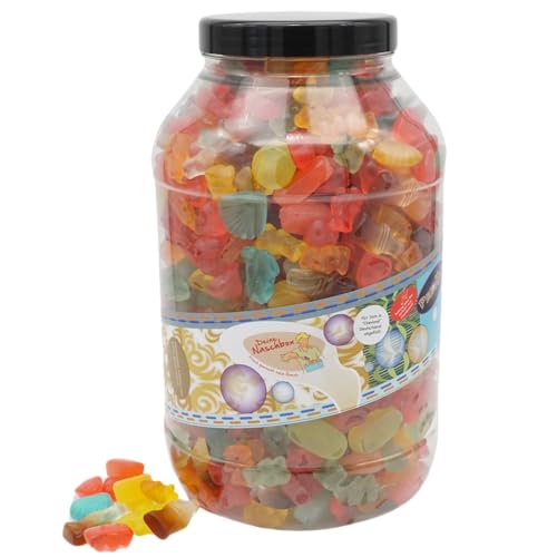 Deine Naschbox | Zuckerfreier Frucht & Weingummi Mix | 3kg Mega Pot | XXL Großpackung - 5 Sorten - für Party, Candybar & als Geschenk - Cola & Frucht Deine Naschbox | Zuckerfreier Frucht & Weingummi Mix | 3kg Mega Pot | XXL Großpackung - 5 Sorten - für Party, Candybar & als Geschenk - Cola & Frucht von PE ÄM