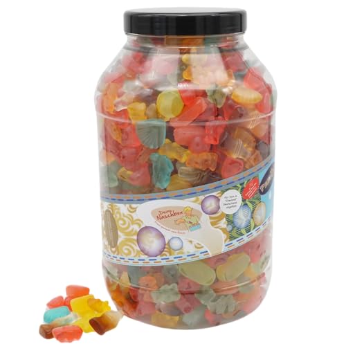 Deine Naschbox | Zuckerfreier Frucht & Weingummi Mix | 3kg Big Pot | XL Großpackung - 5 Sorten - für Party, Candybar & als Geschenk - Cola - Frucht von PE ÄM