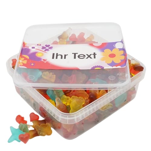 Deine Naschbox | Zuckerfreier Fruchtgummi 4 Sorten Mix | 1kg Naschbox | XL Großpackung - Motive für viele Gelegenheiten - Geschenkidee Deine Naschbox | Zuckerfreier Fruchtgummi 4 Sorten Mix | 1kg Naschbox | XL Großpackung - Motive für viele Gelegenheiten - Geschenkidee von PE ÄM