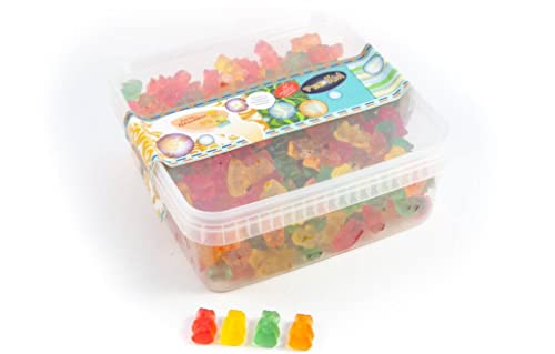 Deine Naschbox | Zuckerfreier Fruchtgummibärchen Mix | 1kg Naschbox | XL Großpackung für Party, Candybar & als Geschenk - Saftig - Fruchtig - Süß von PE ÄM