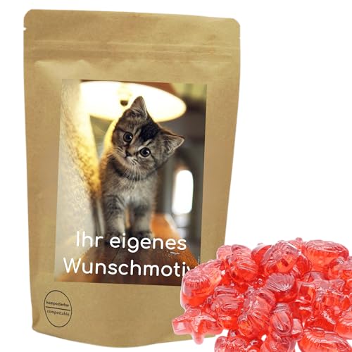PE ÄM | Naschbeutel mit eigenem Motiv | kompostierbar | Größe M | gefüllt mit 450g PE ÄM - Zuckerfreiem Fruchtgummi Erdbeer Meerestiere | Fruchtig PE ÄM | Naschbeutel mit eigenem Motiv | kompostierbar | Größe M | gefüllt mit 450g PE ÄM - Zuckerfreiem Fruchtgummi Erdbeer Meerestiere | Fruchtig von PE ÄM